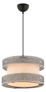Pendul cu cablu HALO 1xE27/60W/230V bej/gri