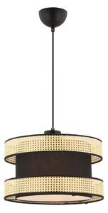 Pendul pe cablu HALO 1xE27/60W/230V negru/bej