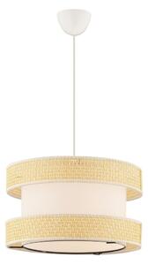 Lustră suspendată cu cablu HALO 1xE27/60W/230V crem/bej