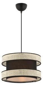 Pendul pe cablu HALO 1xE27/60W/230V negru/crem