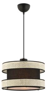 Pendul pe cablu HALO 1xE27/60W/230V negru/crem