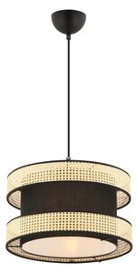 Pendul pe cablu HALO 1xE27/60W/230V negru/bej