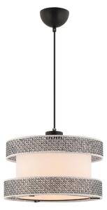 Lustră pe cablu HALO 1xE27/60W/230V crem/gri