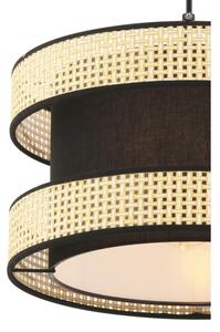 Pendul pe cablu HALO 1xE27/60W/230V negru/bej