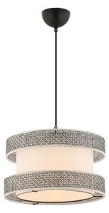 Lustră pe cablu HALO 1xE27/60W/230V crem/gri