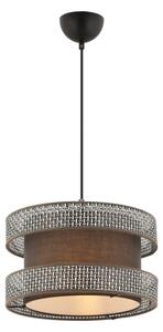 Pendul cu cablu HALO 1xE27/60W/230V maro/gri