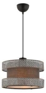 Pendul cu cablu HALO 1xE27/60W/230V maro/gri