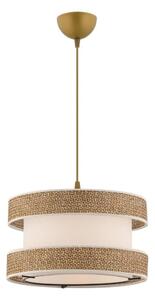 Lustră cu cablu HALO 1xE27/60W/230V crem/bej