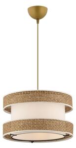 Lustră cu cablu HALO 1xE27/60W/230V crem/bej