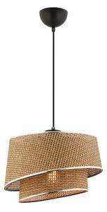 Pendul pe cablu BARETTE 1xE27/60W/230V maro/crom lucios
