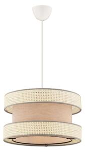 Lampă suspendată pe cablu HALO 1xE27/60W/230V bej/crem