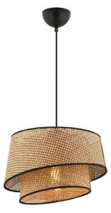 Lampă suspendată pe cablu BARETTE 1xE27/60W/230V maro/negru