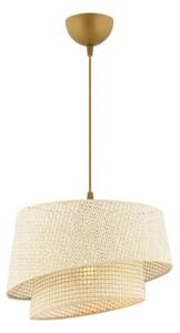 Lampă suspendată pe cablu BARETTE 1xE27/60W/230V, crem