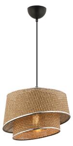 Pendul pe cablu BARETTE 1xE27/60W/230V maro/crom lucios