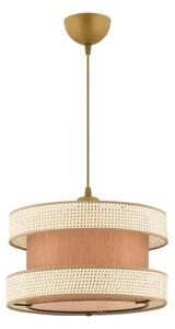 Pendul HALO, 1x E27/60W/230V, maro/crem