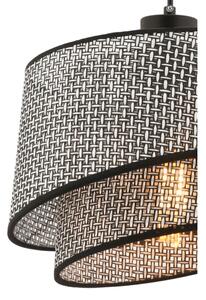 Lustră cu cablu BARETTE 1xE27/60W/230V gri/negru