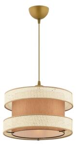 Pendul HALO, 1x E27/60W/230V, maro/crem