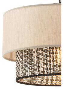 Pendul pe cablu ECHO 1xE27/60W/230V bej/gri