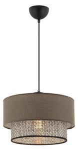 Lampă suspendată pe cablu ECHO 1xE27/60W/230V maro/gri