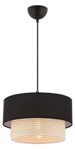 Lustră pe cablu ECHO 1xE27/60W/230V negru/crem