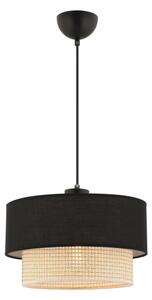 Lustră pe cablu ECHO 1xE27/60W/230V negru/crem
