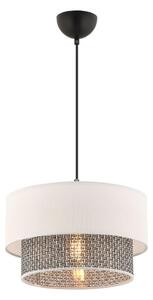 Pendul cu cablu ECHO 1xE27/60W/230V crem/gri