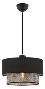 Lustră cu cablu ECHO 1xE27/60W/230V negru/gri