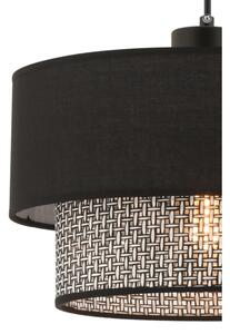 Lustră cu cablu ECHO 1xE27/60W/230V negru/gri