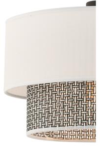 Pendul cu cablu ECHO 1xE27/60W/230V crem/gri