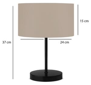 Lampă de masă AYD 1xE27/40W/230V bej/negru
