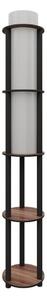Lampadar cu polițe NOTO, 1xE27/40W/230V, maro/negru