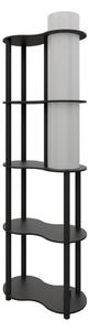 Lampadar NOTO cu polițe, 1xE27/40W/230V, negru