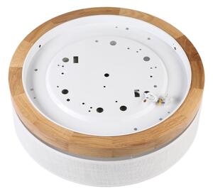 Brilagi - Plafonieră LED BELLADONNA, 36 W, 230 V, diametru 40 cm, alb/stejar