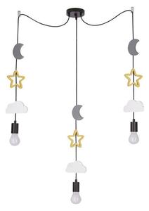 Lustră pentru copii cu cablu TRIO 3xE27/20W/230V gri/galben/alb