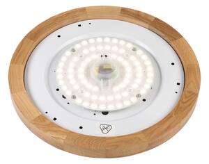 Brilagi - Plafonieră LED BELLADONNA, 36 W, 230 V, diametru 40 cm, alb/stejar