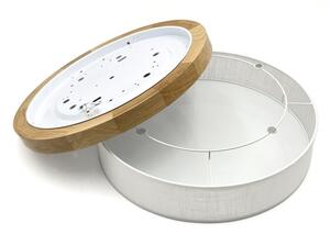 Brilagi - Plafonieră LED BELLADONNA, 36 W, 230 V, diametru 40 cm, alb/stejar