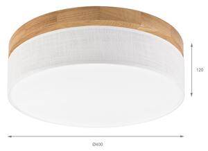 Brilagi - Plafonieră LED BELLADONNA, 36 W, 230 V, diametru 40 cm, alb/stejar