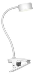 Top Light LED – lampă de birou cu clemă BELLA, dimabilă cu control tactil, LED/4,8W/5V 3000-6500K, albă
