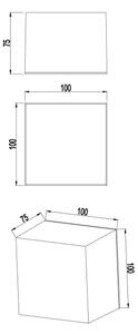 Top Light - Aplică LED de perete pentru baie BOXTER LED/5W/230V IP65