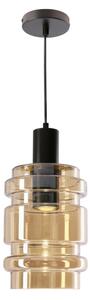 Pendul pe cablu RADON 1xE27/40W/230V bej fumuriu