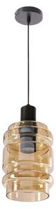Pendul pe cablu RADON 1xE27/40W/230V bej fumuriu