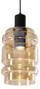 Pendul pe cablu RADON 1xE27/40W/230V bej fumuriu