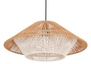 Lustră pe cablu AFRICA 1xE27/40W/230V diam. 50 cm maro/crem