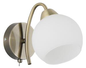 Lampă de perete NESTOR 1xE27/40W/230V, alamă