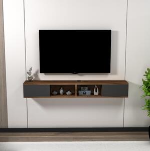 Masă TV/Dulap Mayaren (nuc deschis + antracit). 1107663