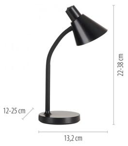 JUST LIGHT. 11248-18 - Lampă LED de birou flexibilă PIXIE, LED/4,5W/230V, neagră