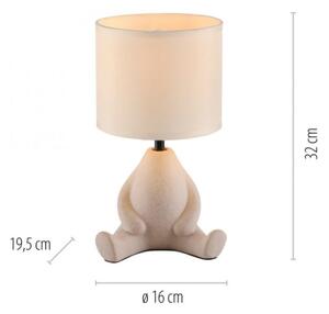 JUST LIGHT 14190-39 - Lampă de masă TED 1xE27/25W/230V, bej