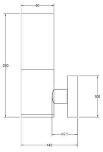Aplică de exterior Maytoni O418WL-01B WILLIS 1xE27/60W/230V IP54 negru