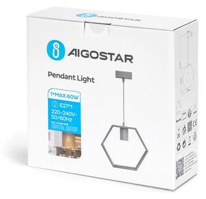 Aigostar - Lustră LED din pin pe cablu 1xE27/9W/230V 2200K