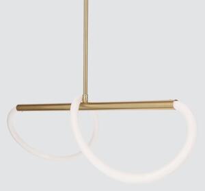 Lustră LED SUPREME suspendată pe cablu, 18 W, 230 V, 80 cm, auriu